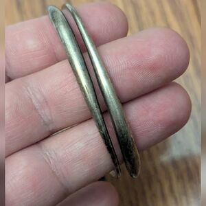 Ed Levin Sterling Silver Ribbed Cuff Bracelet Bennington Vermont 7"